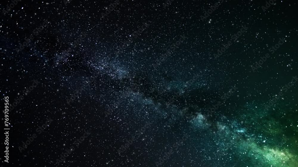 Illustrative animation of falling stars from a beautiful universe