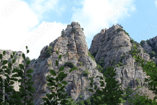 Jurassic mountains in Crimea