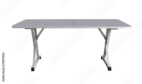 White Folding Table Isolated, objects on a transparent background