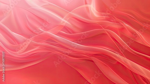 Light red abstract elegant luxury background. Peach red shade. Color gradient. Blurred lines, stripes. Drapery. Template. Empty. Mother's day. Baby, child Birthday, Valentine. Vintag - generative ai