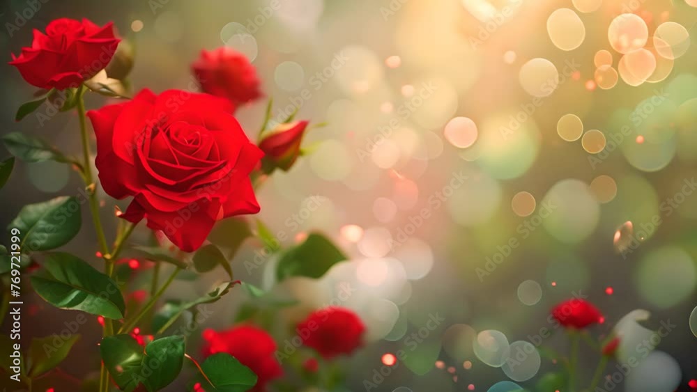 Whispering Petals: Softly Blurred Roses in the Foreground Whispering Petals: Softly Blurred Roses in the Foreground
