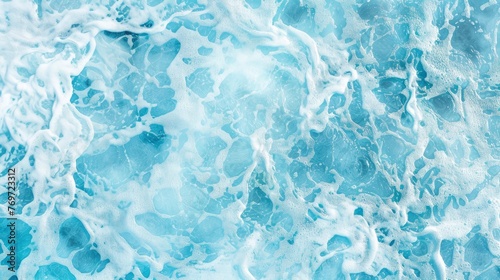 light blue water texture, close up, top view, in the pool © MSTSANTA
