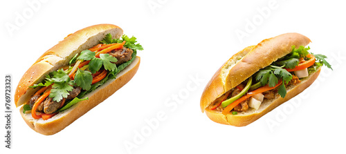banh mi on transparent background, element remove background