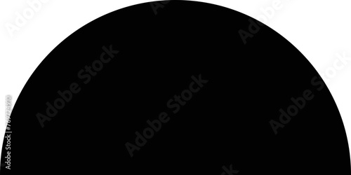 semi circle simple shape sillouette