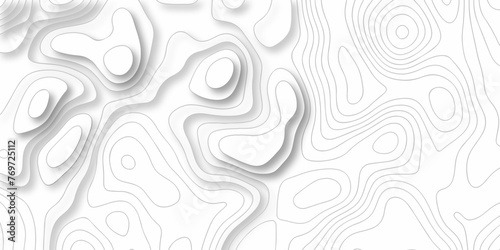 Topographic map. Geographic mountain relief. Abstract lines background. Contour maps. Vector illustration, Topo contour map on white background, Topographic contour lines vector map seamless pattern.