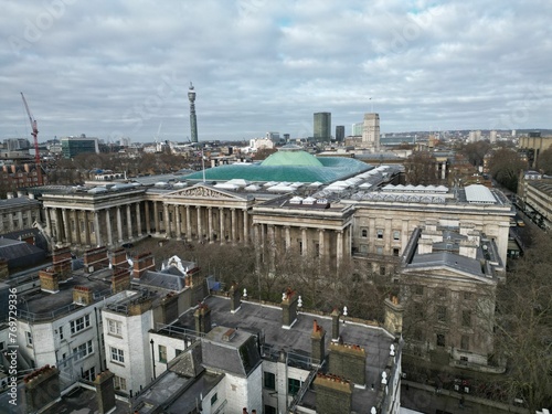 Photography Breathtaking aerial view of the iconic British Museum in London