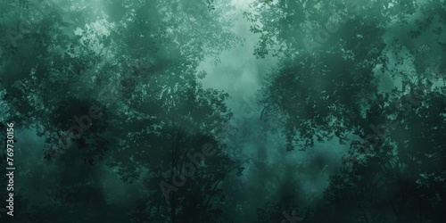 A mystical forest texture, filled with the deep greens and mysterious shadows of the Haunted Forest, offering a magical and enchanted background created with Generative AI Technology