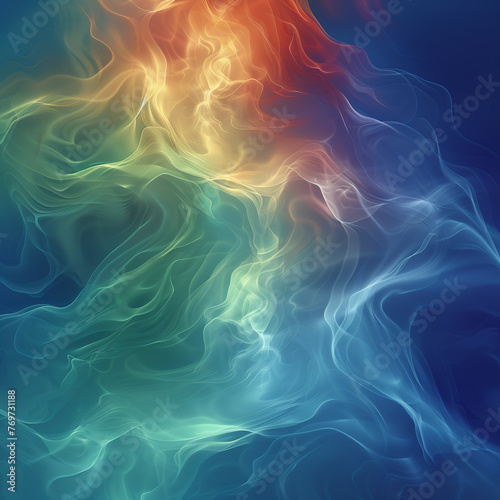  digital art in the style of octane render, abstract background, waves, flowing fabrics, wavy shapes, soft edges, delicate texture, ethereal atmosphere, soft light, 