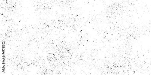 Black grainy texture isolated on white background. Dust overlay. Dark noise granules. Black spots on white background, black drops texture, bokeh, abstraction. Vector design elements