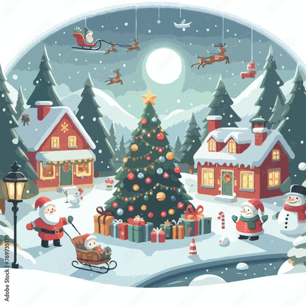 chrismas vector on white background chrismas vector on white background