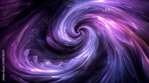Abstract black purple swirl, dark purple and light black, swirl, rim light, millennium wave, soft edges, chiaroscuro. photo