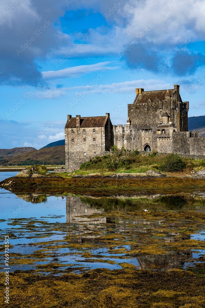 Famous historic Eilean Donan castle, Scottish Highlands