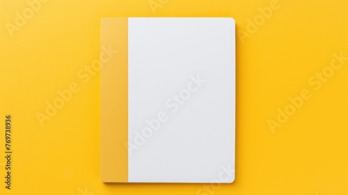 A clean notebook for writing on a colored background, the concept of education, workplace, creativity. A place for text or advertising.