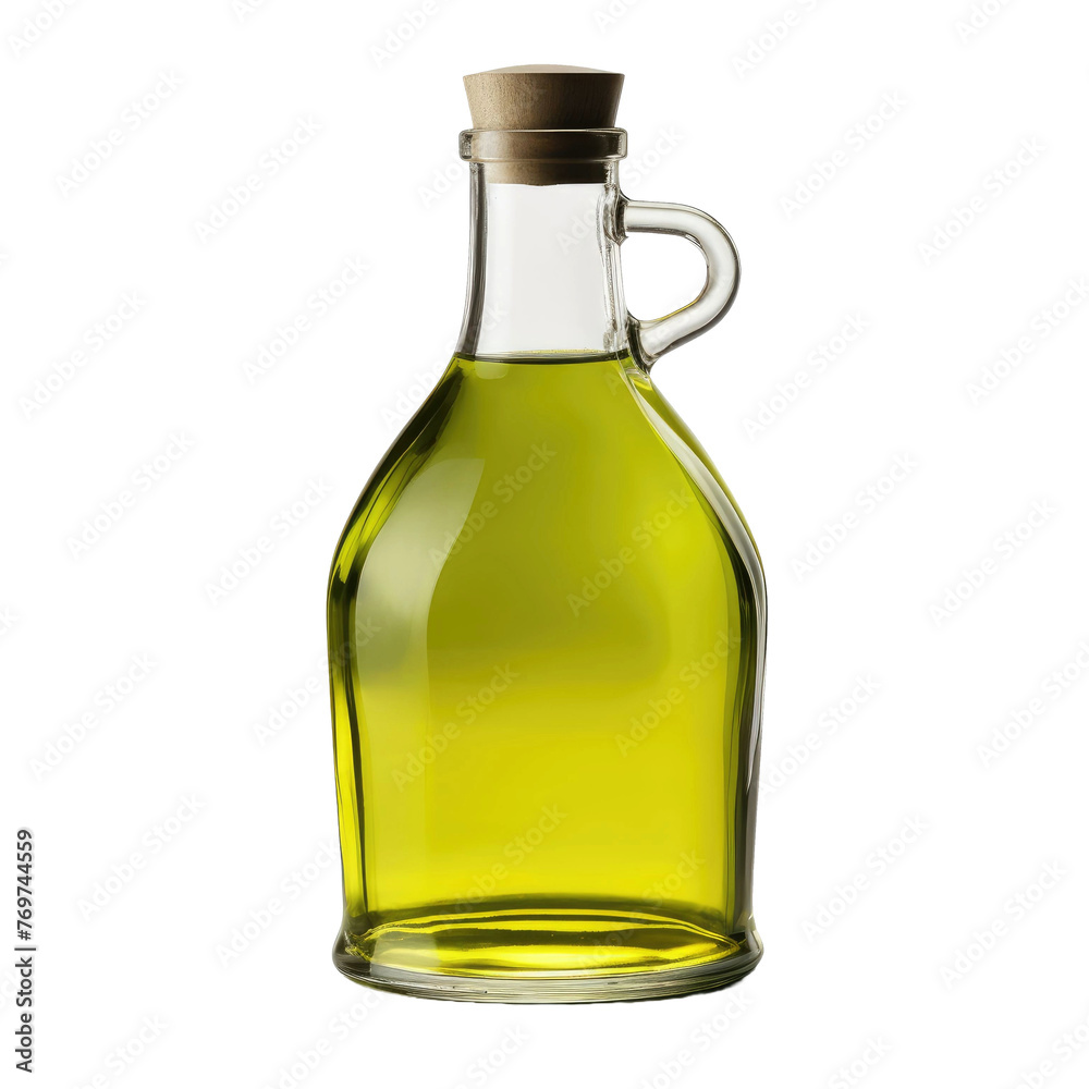 Olive oil bottle isolated on transparent a white background Olive oil bottle isolated on transparent a white background