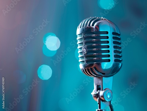 a close up of a microphone