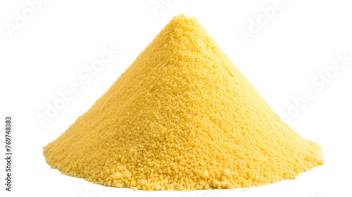 Pile of Couscous isolated on a white background