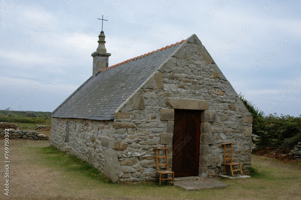 Chapelle Saint Corentin, Ile de Sein, Parc naturel régional d'Armorique, region Bretagne, 29, Finistère, France Chapelle Saint Corentin, Ile de Sein, Parc naturel régional d'Armorique, region Bretagne, 29, Finistère, France