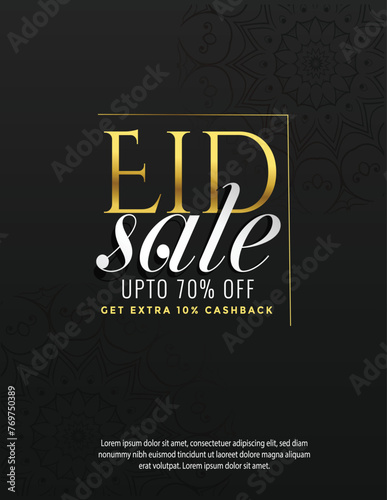 Eid Celebrations Unleashed  Discover the perfect Eid sale flyer template on Adobe Stock  designed to captivate and engage your audience. Versatile Design  Our templates come in EPS format