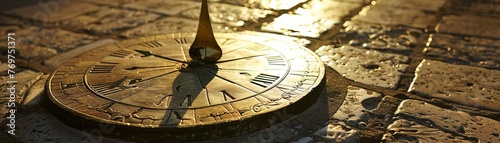 A sundial casting a shadow, illustrating the timeless nature of guiding principles in leadership photo