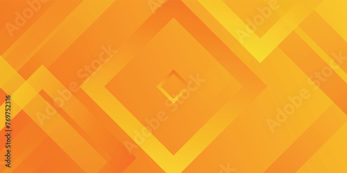 Fresh orange gradient web abstract background geometry shine and layer element vector for presentation design.
