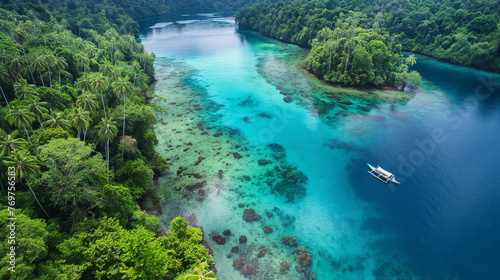 Lagoon and lush Forests