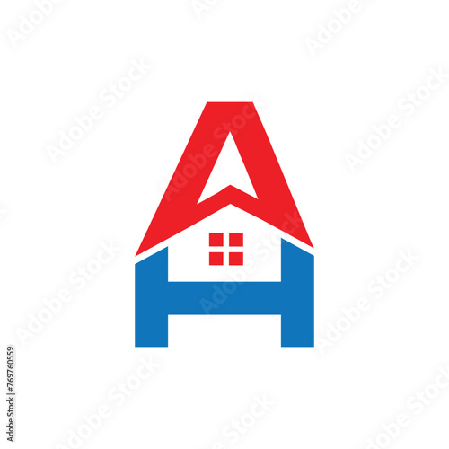 Ah real estate Business Logo vector template