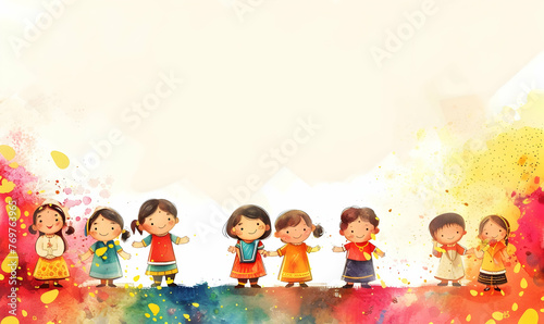 Childrens Day in India background design © Ilham
