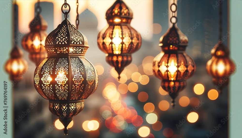 Lantern Islamic Background
