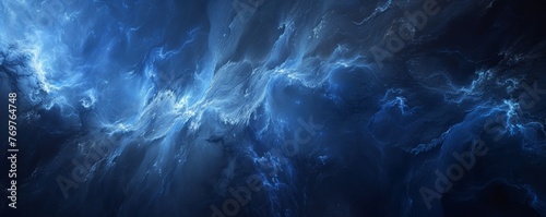 Abstract blue nebula background © cac_tus