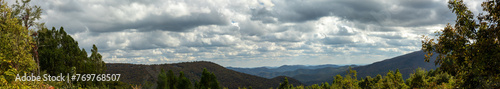 Scenic view from mountain side © Buster Frith