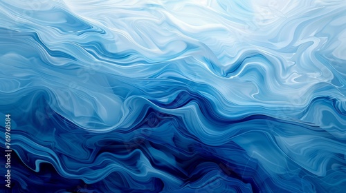 Abstract blue waves texture