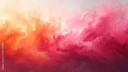 Abstract pink and orange fluid art background