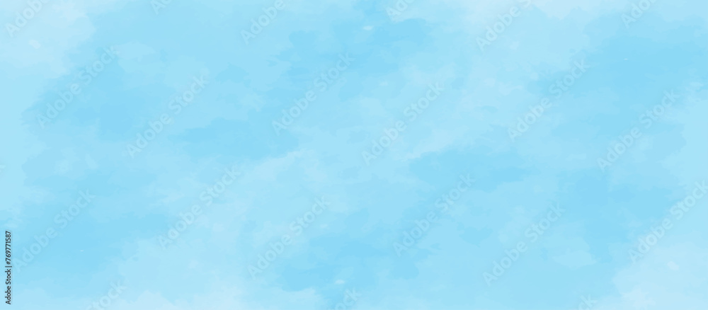 Fototapeta premium Blue sky with cloud .Beautiful blue sky with white clouds .bright cloud cover in the sun calm clear winter air background .gradient light white background. 