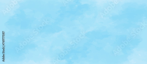 Blue sky with cloud .Beautiful blue sky with white clouds .bright cloud cover in the sun calm clear winter air background .gradient light white background.	