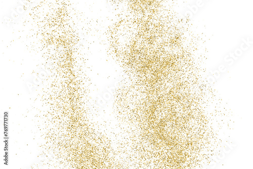 Gold Vector Texture Pattern on White Background. Light Golden Confetti. Yellow Illustration Backdrop. Design Element. eps 10.	
