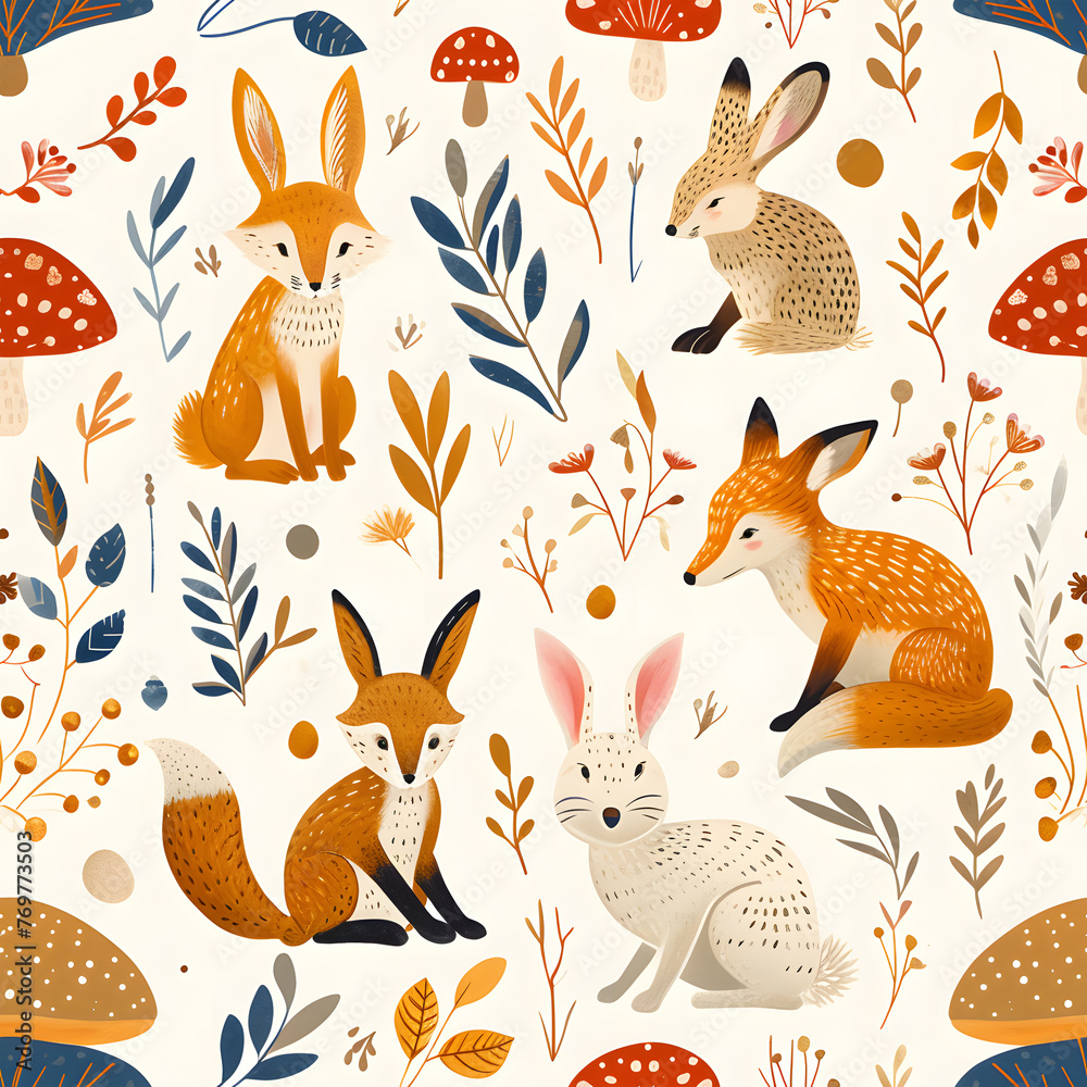 seamless pattern with animals seamless pattern with animals