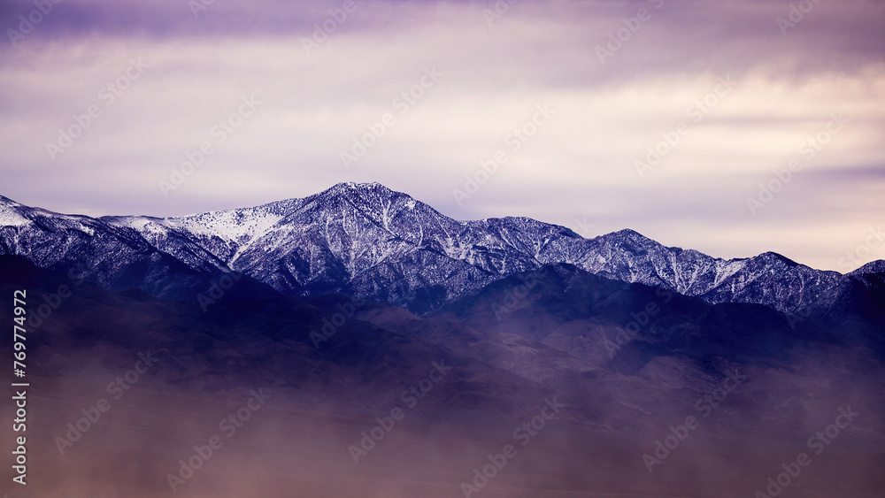 Mountains with snow