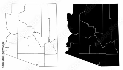 Arizona administrative maps photo