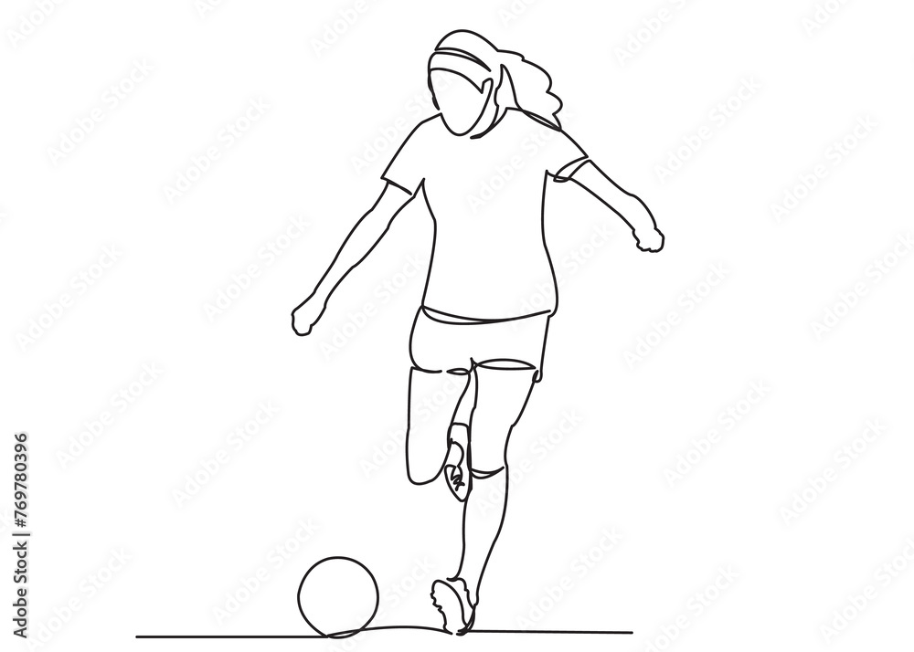 Fototapeta premium womens football_02