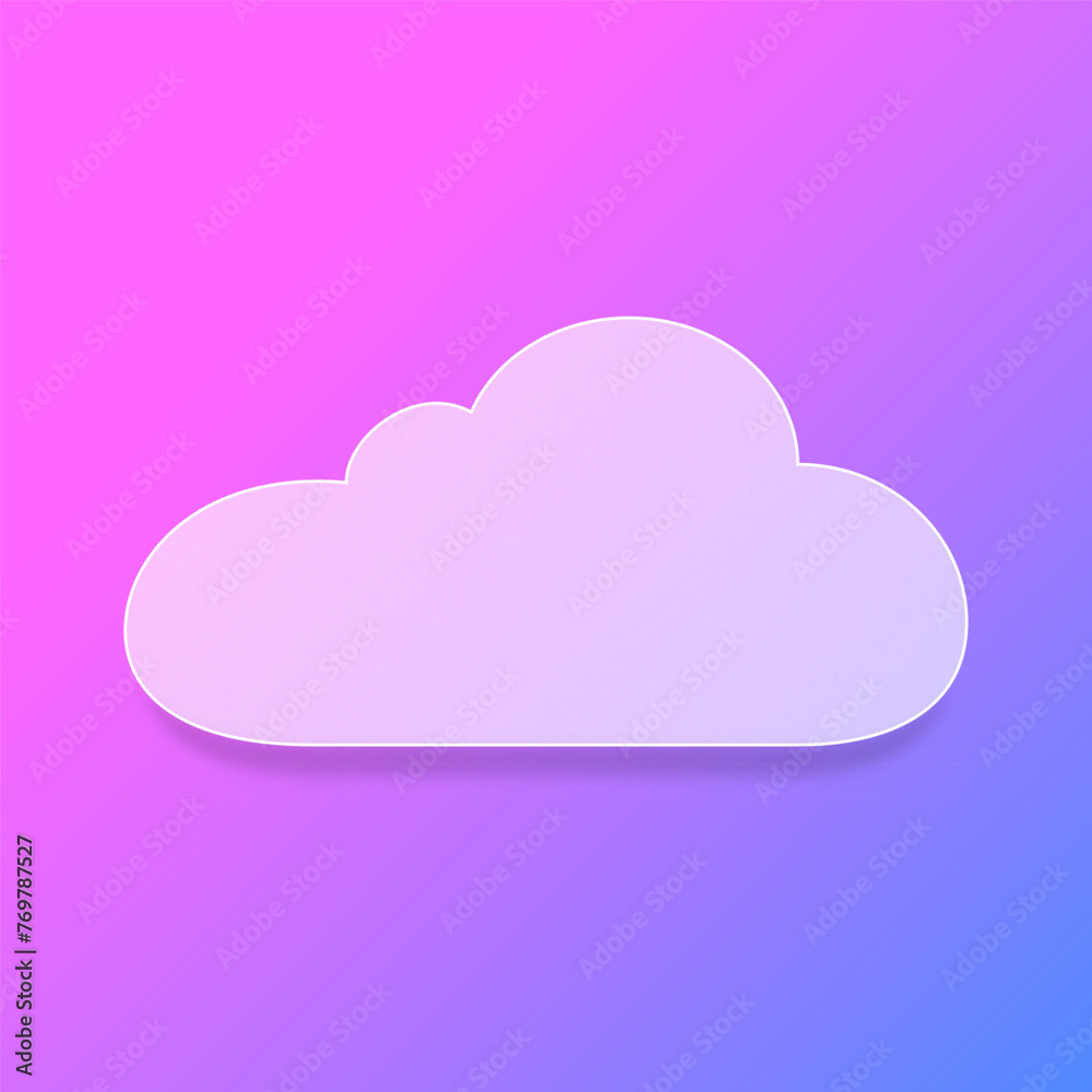 Weather glass morphism icon illustration Weather glass morphism icon illustration