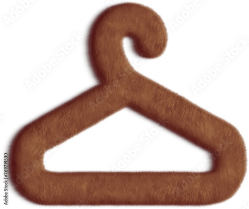 Hanger Brown Fluffy Icon