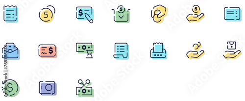 Set of Finance Operations & Billing icons