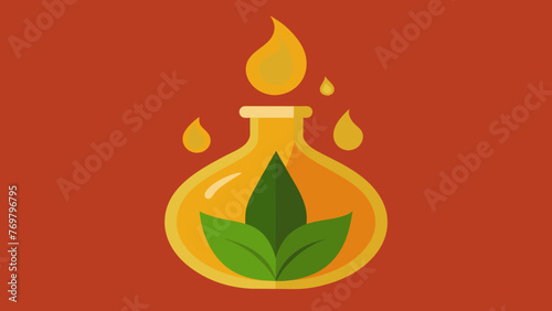 A herbal oil blend bubbling over a low flame used in Ayurvedic oil enemas for promoting deep internal detoxification.