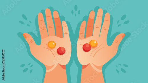 A persons hands before cupping therapy with swelling and stiffness due to arthritis.