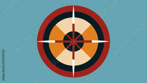  A closeup of a medicine wheel a symbol of balance and harmony in the spiritual teachings of many Native American tribes.