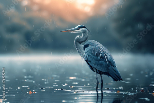 The Great Blue Heron. © Tehreem