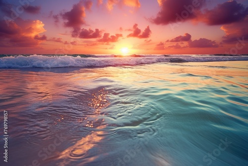 beach at sunset photo © Alexei