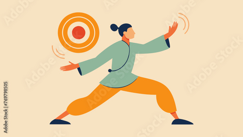  The intricate intricate hand movements of a person practicing Qi Gong with curling fingers and circular motions.
