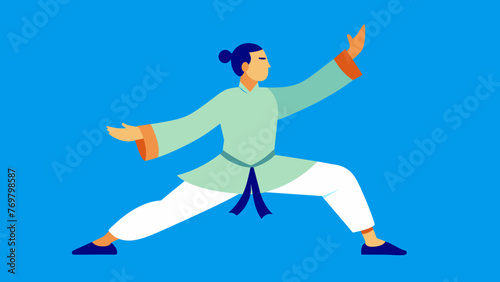  The fluidity of the arms and hands in Tai Chi reflecting the natural ebb and flow of energy within the body.