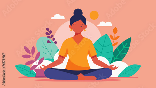  A person practicing the art of contemplative meditation a key practice in Ayurveda for achieving inner balance and harmony.